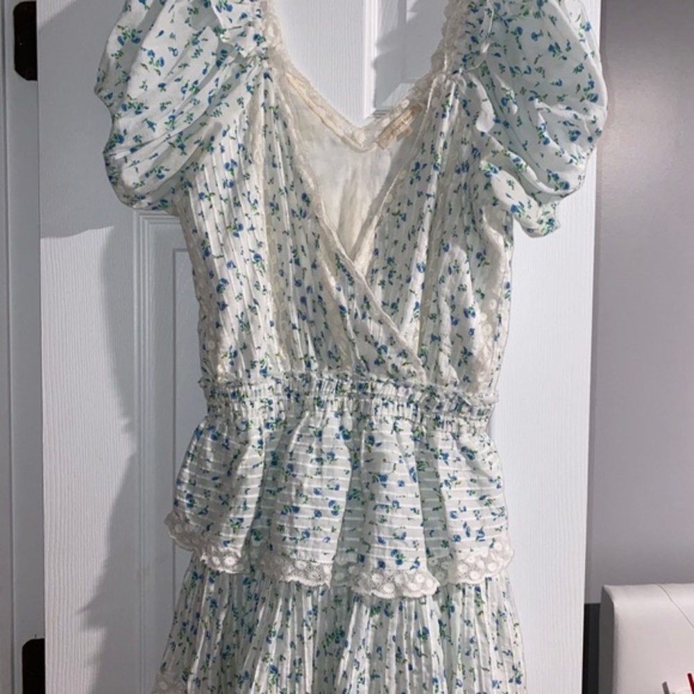 SOLD🚫LoveShackFancy “Carlo” Dress in Bonnet Blue - Picture 13 of 14